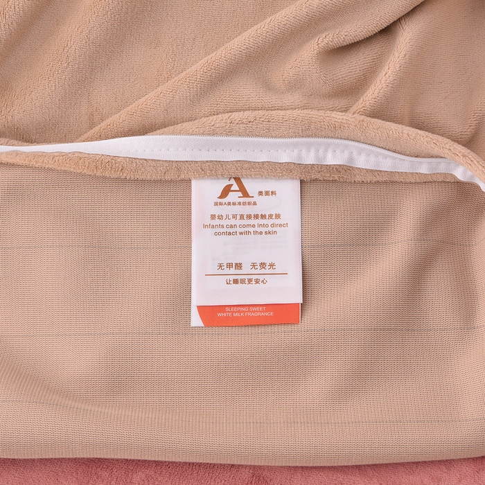 91家纺网 家纺一手货源 找家纺 湘雪家居  2025新款高克重纯色刺绣牛奶绒床单款系列四件套-提供买家秀 钟爱款-浅豆沙