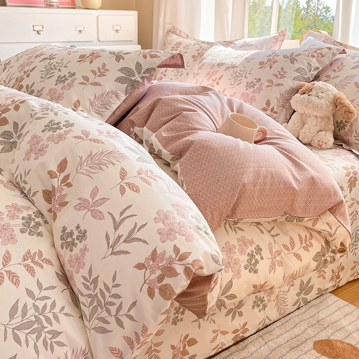 花梦欣 2025新款全棉印花单品系列-单被套洛克庄园红