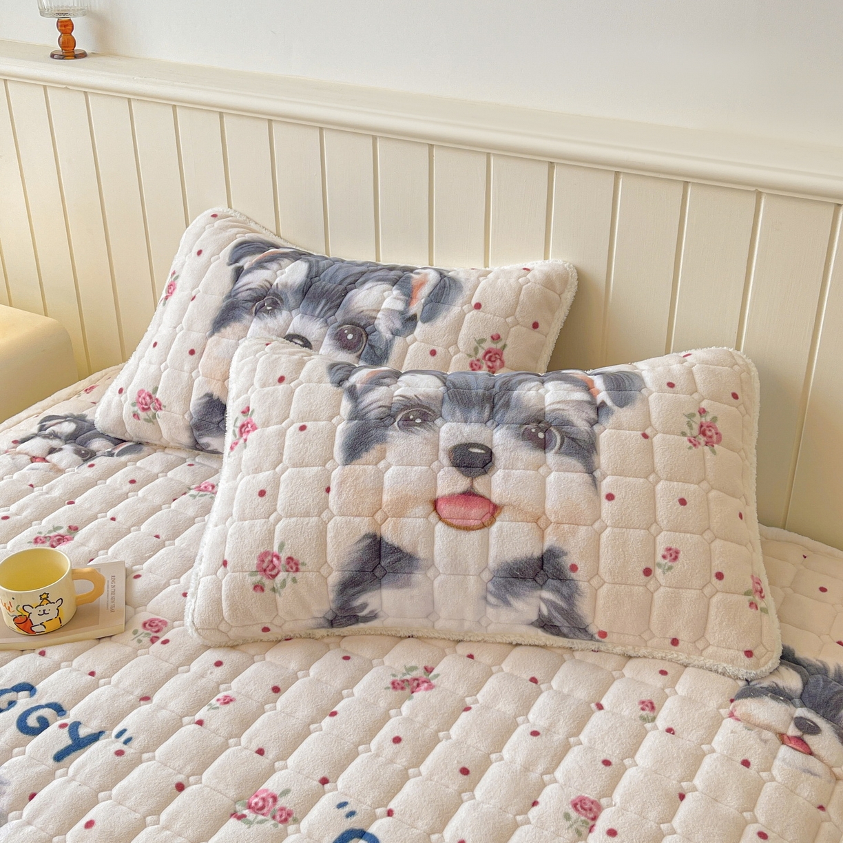 91家纺网 家纺一手货源 找家纺 （总）LIFE.丽芙 2025秋冬新款A类牛奶绒加厚保暖夹棉枕套-包边款