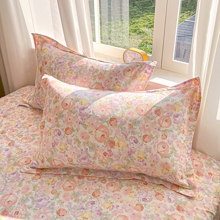 91家纺网 家纺一手货源 找家纺 花梦欣 2025新款全棉印花单品系列-单被套悦下花影