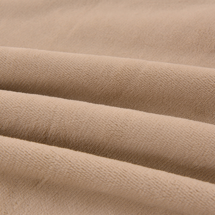 91家纺网 家纺一手货源 找家纺 湘雪家居  2025新款高克重纯色刺绣牛奶绒床单款系列四件套-提供买家秀 星语款-卡琪色