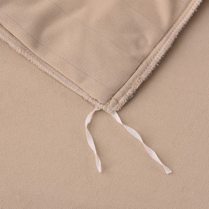 91家纺网 家纺一手货源 找家纺 湘雪家居  2025新款高克重纯色刺绣牛奶绒床单款系列四件套-提供买家秀 星语款-卡琪色