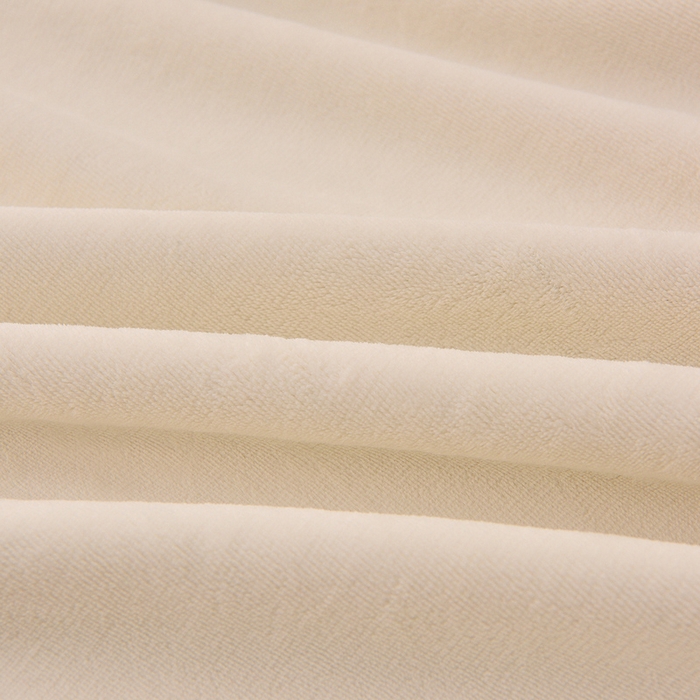 91家纺网 家纺一手货源 找家纺 湘雪家居  2025新款高克重纯色刺绣牛奶绒床单款系列四件套-提供买家秀 星语款-奶白色