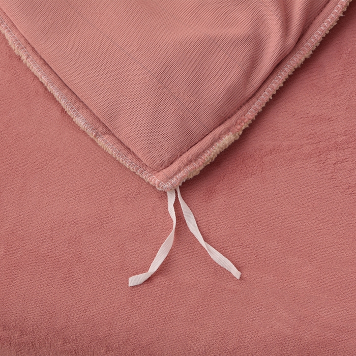 91家纺网 家纺一手货源 找家纺 湘雪家居  2025新款高克重纯色刺绣牛奶绒床单款系列四件套-提供买家秀 星语款-浅豆沙