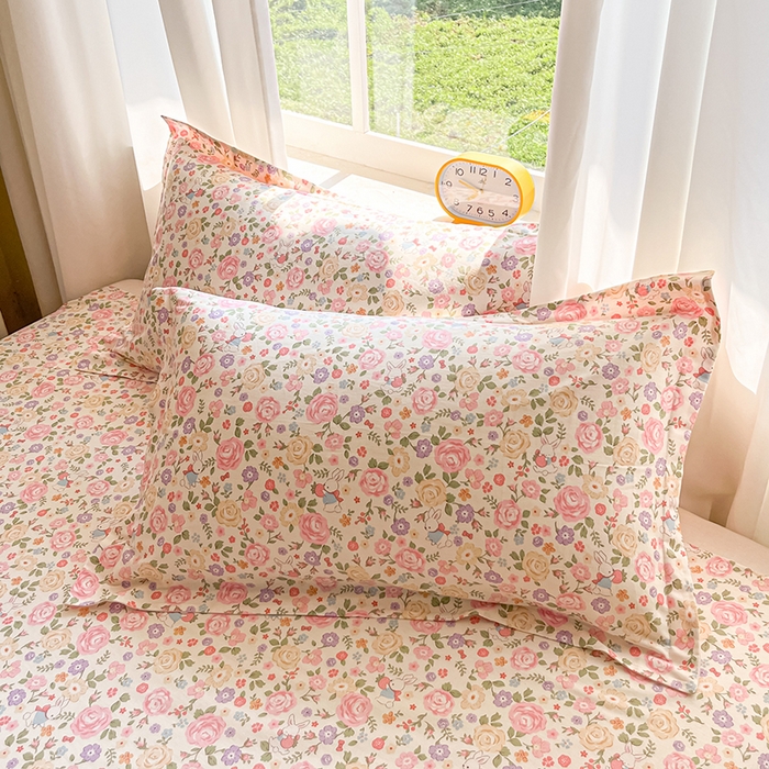 91家纺网 家纺一手货源 找家纺 花梦欣 2025新款全棉印花单品系列-单被套花园芬芳