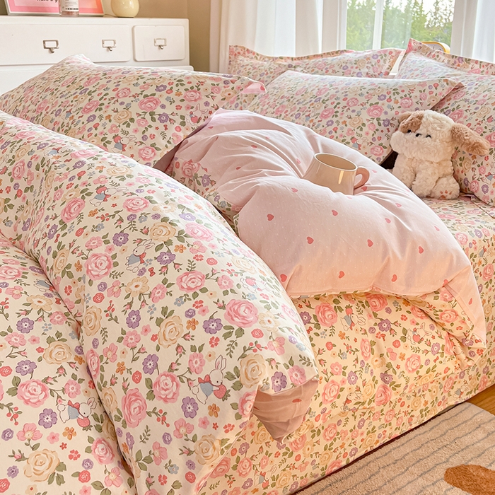 花梦欣 2025新款全棉印花单品系列-单被套花园芬芳