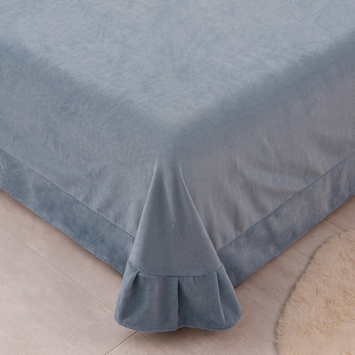 91家纺网 家纺一手货源 找家纺 （总）湘雪家居  2025新款高克重纯色刺绣牛奶绒床单款系列四件套-提供买家秀