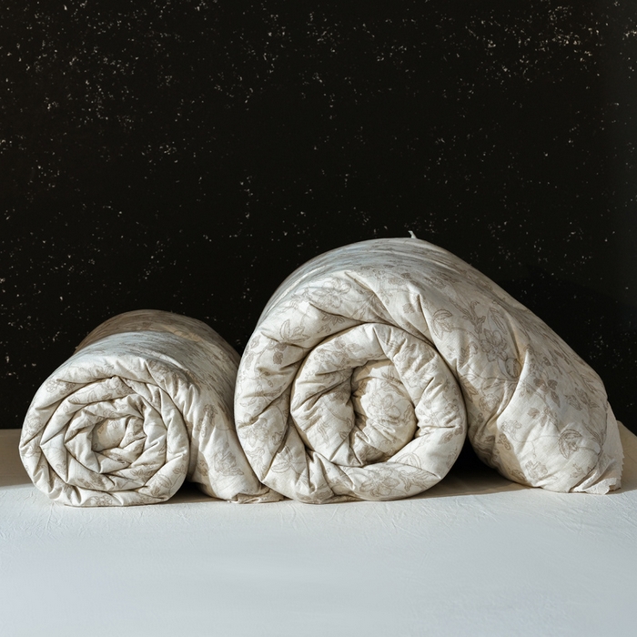 91家纺网 家纺一手货源 找家纺 （总）桂雅居 2025新款自然麻棉麻印花懒人被被子被芯