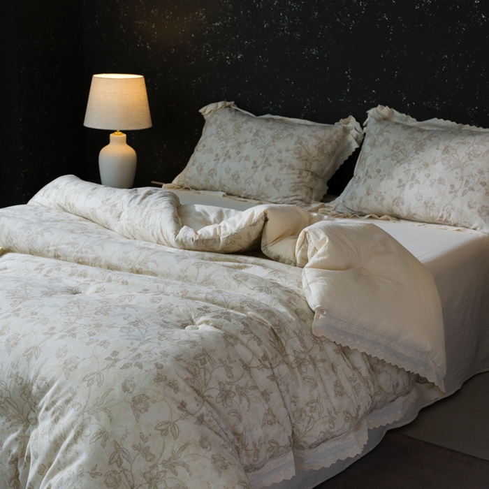 91家纺网 家纺一手货源 找家纺 （总）桂雅居 2025新款自然麻棉麻印花懒人被被子被芯