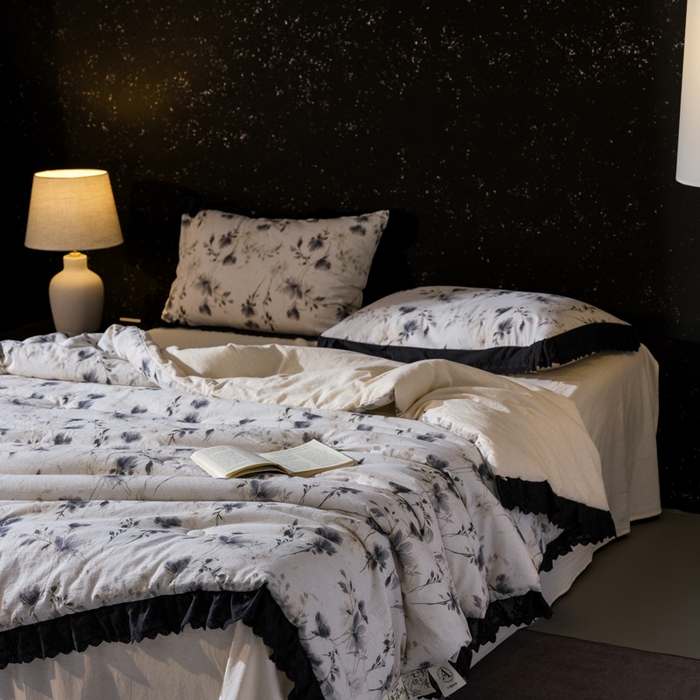 91家纺网 家纺一手货源 找家纺 桂雅居 2025新款自然麻棉麻印花懒人被被子被芯 清风三两