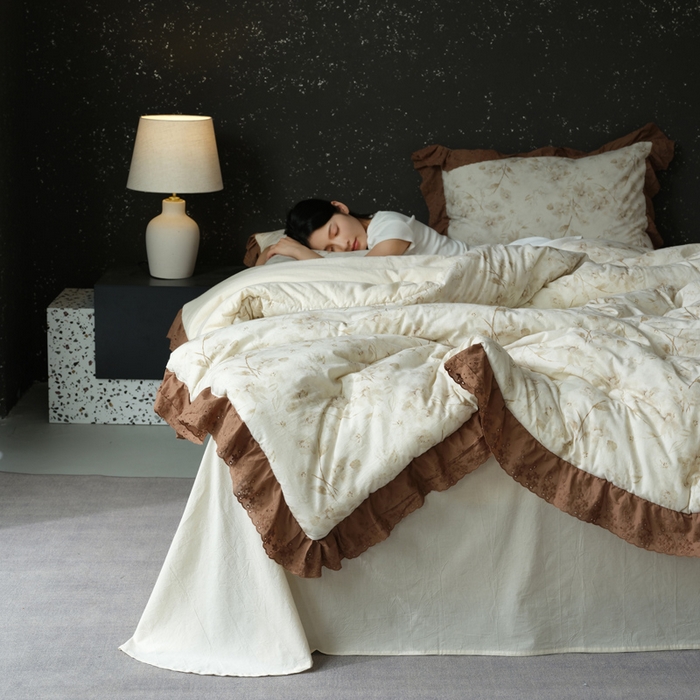 91家纺网 家纺一手货源 找家纺 桂雅居 2025新款自然麻棉麻印花懒人被被子被芯 寻觅