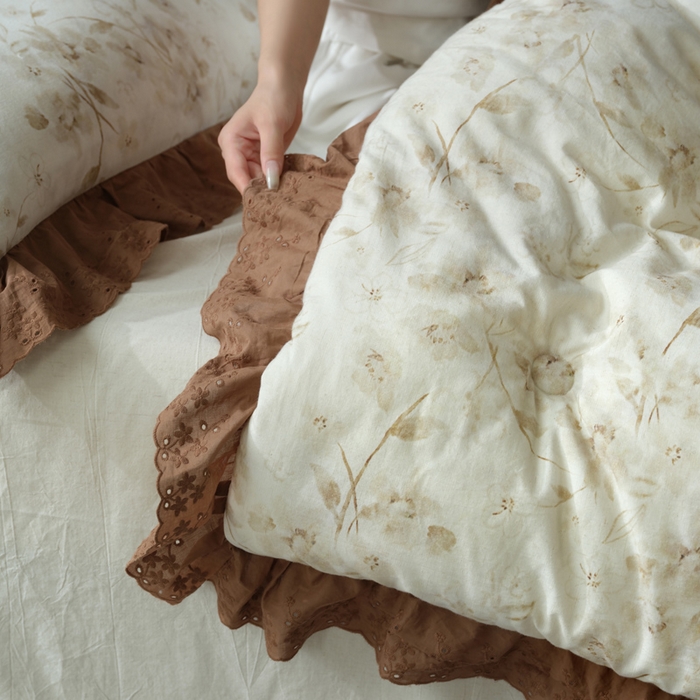 91家纺网 家纺一手货源 找家纺 桂雅居 2025新款自然麻棉麻印花懒人被被子被芯 寻觅