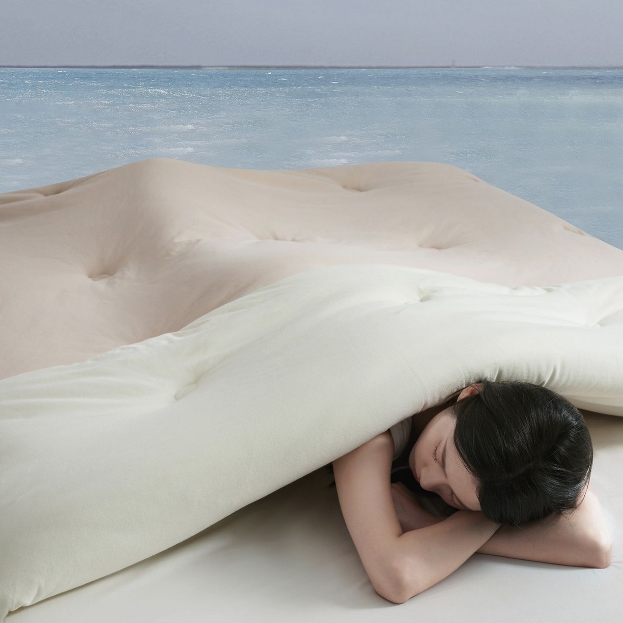 91家纺网 家纺一手货源 找家纺 （总）桂雅居 2025新款可水洗全棉针织棉东方茶净奶糖云朵被被子被芯