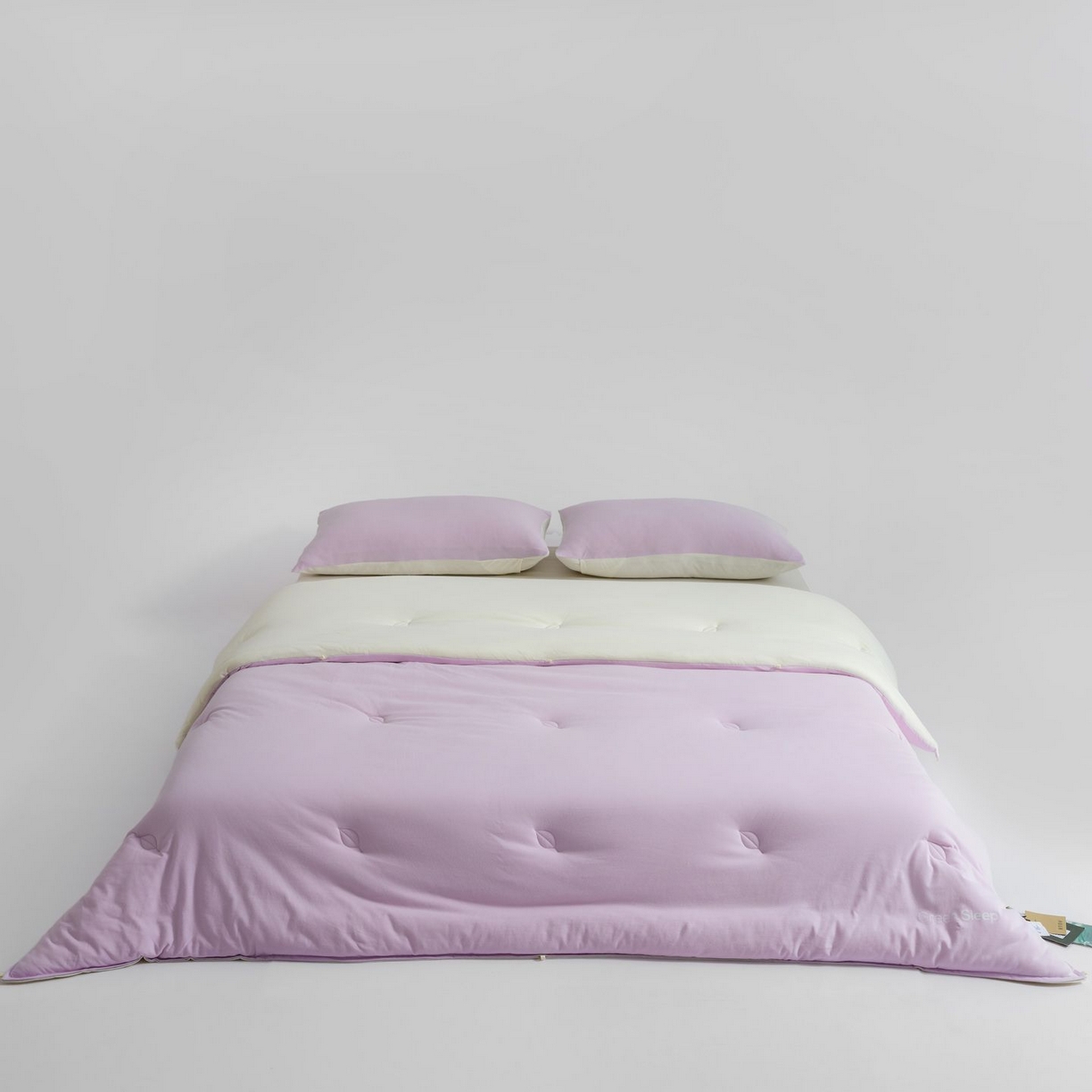 桂雅居 2025新款可水洗全棉针织棉东方茶净奶糖云朵被被子被芯 奶油紫