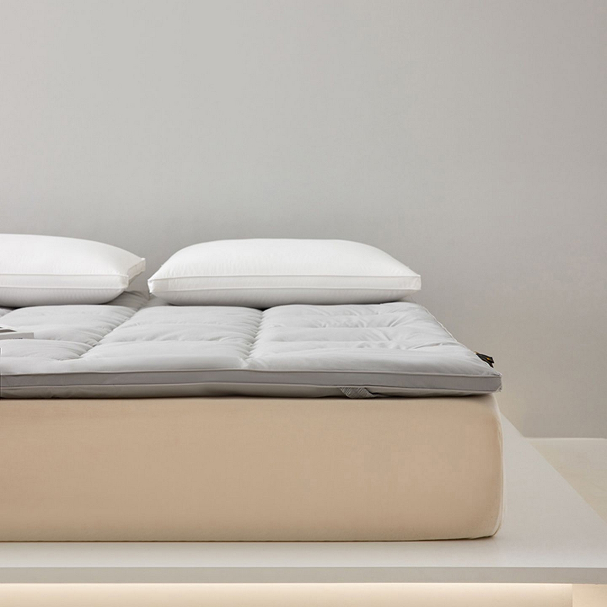 91家纺网 家纺一手货源 找家纺 桂雅居 2025新款优眠澳洲绵羊毛软床垫 灰色