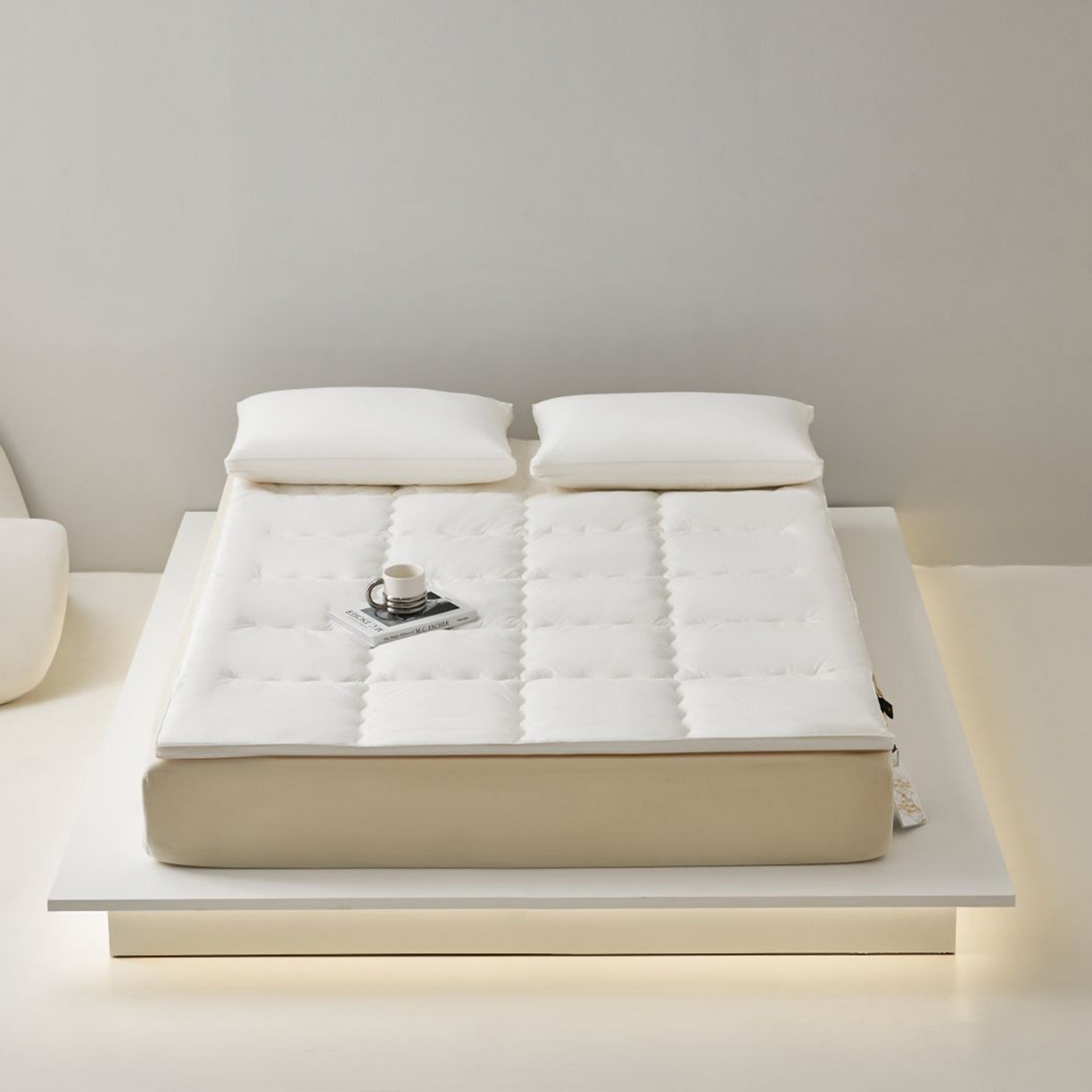 桂雅居 2025新款优眠澳洲绵羊毛软床垫 白色