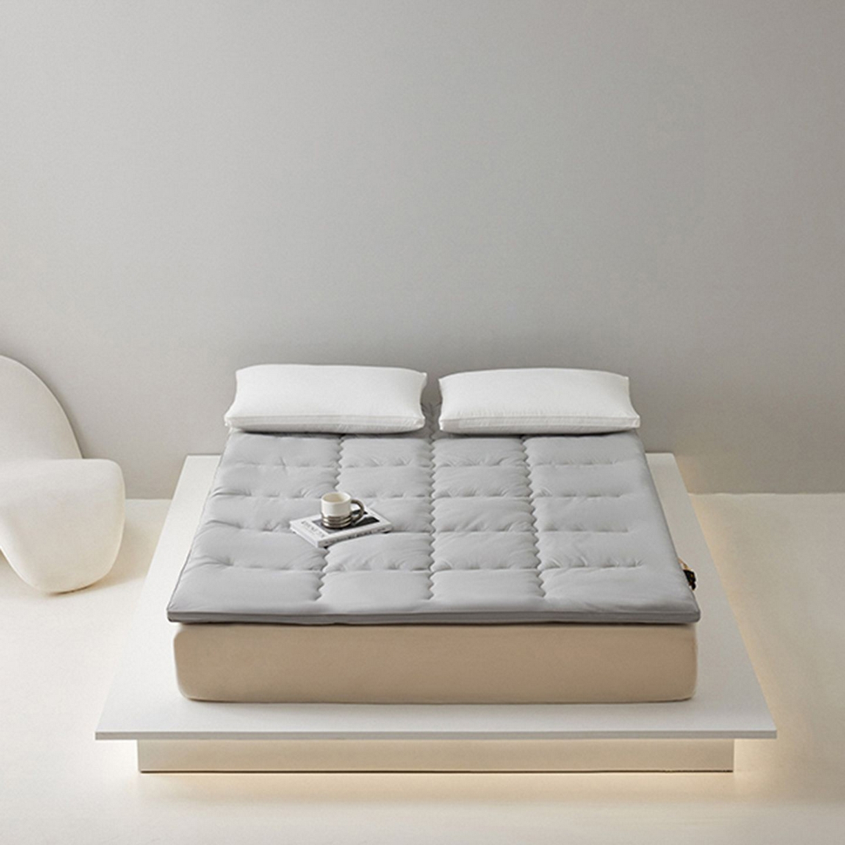 桂雅居 2025新款优眠澳洲绵羊毛软床垫 灰色