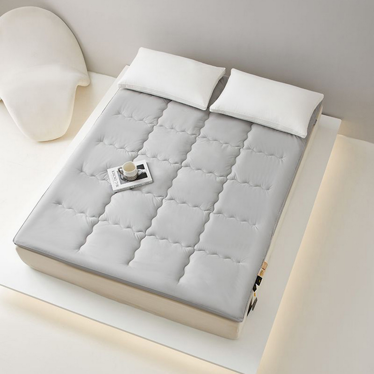 91家纺网 家纺一手货源 找家纺 桂雅居 2025新款优眠澳洲绵羊毛软床垫 灰色