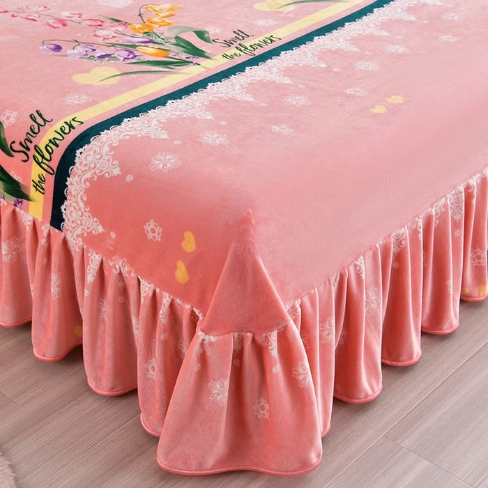 91家纺网 家纺一手货源 找家纺 缘莉娜家纺 2025高克重8斤牛奶绒四件套金貂绒法莱绒加厚保暖直播电商爆款 梦想花园