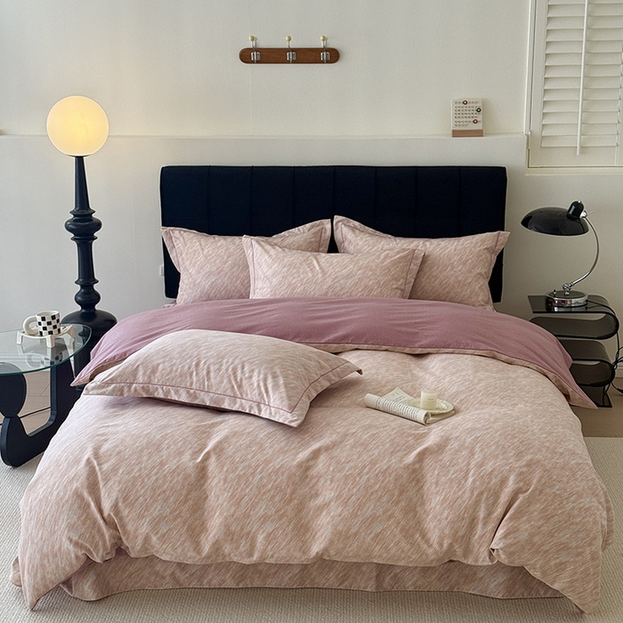 于果 2025新款暖绒磨毛四件套 阿华田豆沙