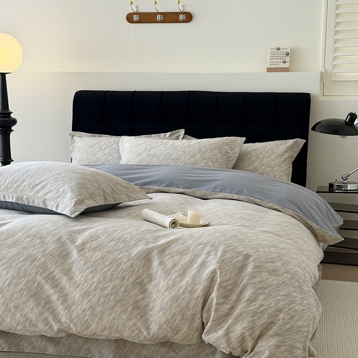 91家纺网 家纺一手货源 找家纺 于果 2025新款暖绒磨毛四件套 阿华田灰