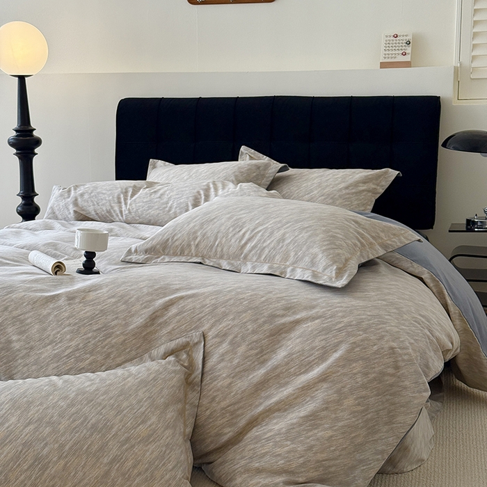 91家纺网 家纺一手货源 找家纺 于果 2025新款暖绒磨毛四件套 阿华田灰