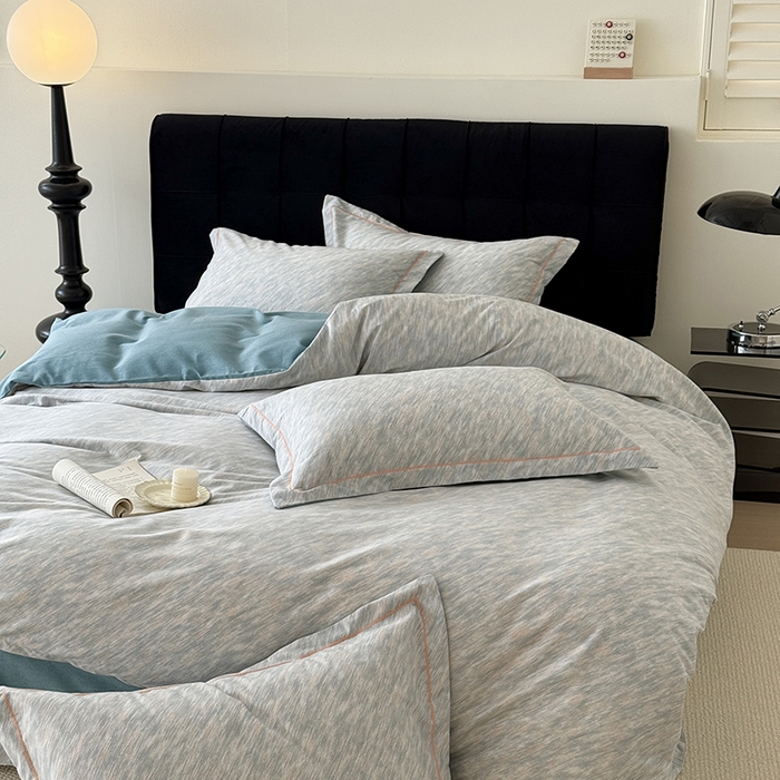 91家纺网 家纺一手货源 找家纺 于果 2025新款暖绒磨毛四件套 阿华田蓝