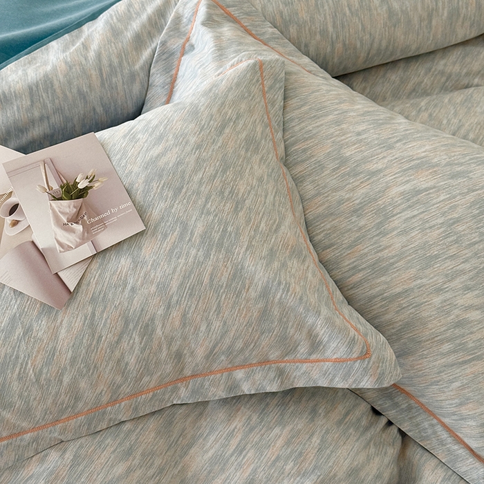 91家纺网 家纺一手货源 找家纺 于果 2025新款暖绒磨毛四件套 阿华田蓝