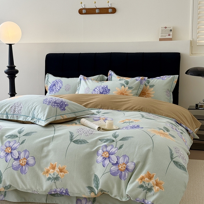 91家纺网 家纺一手货源 找家纺 于果 2025新款暖绒磨毛四件套 安娜