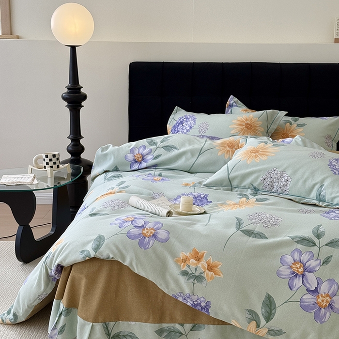 91家纺网 家纺一手货源 找家纺 于果 2025新款暖绒磨毛四件套 安娜