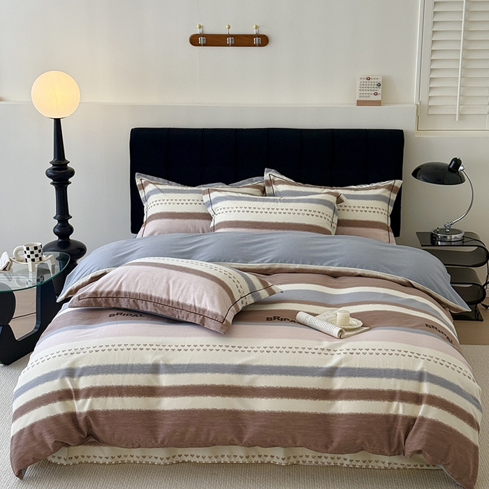 于果 2025新款暖绒磨毛四件套 伯尔卡