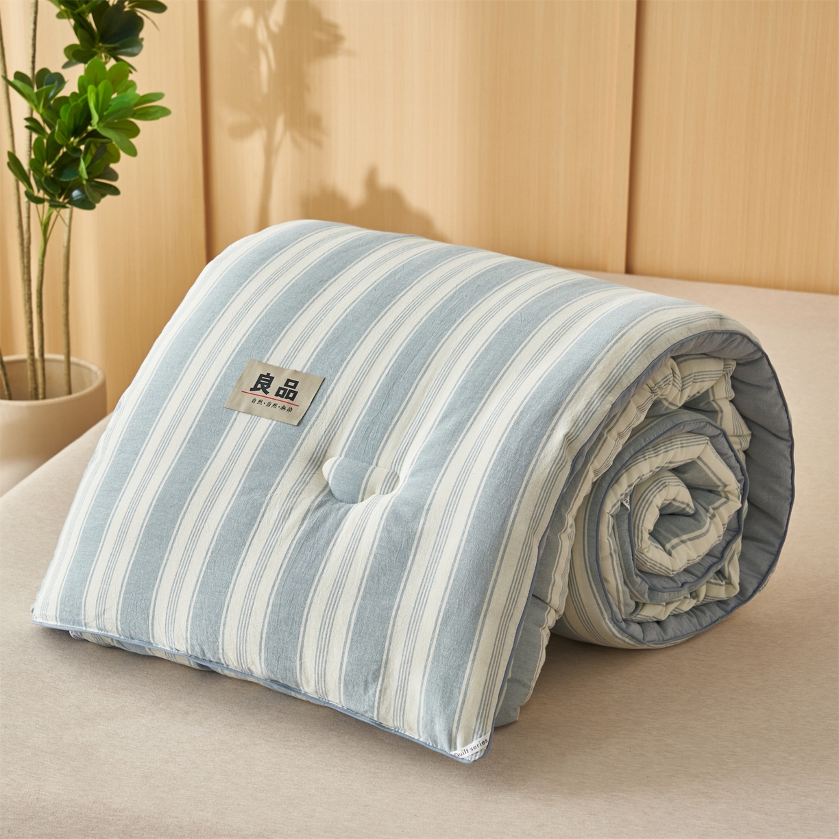 91家纺网 家纺一手货源 找家纺 （总）趣色家纺 2025新款色织格子里外全棉纯棉棉花冬被被子被芯