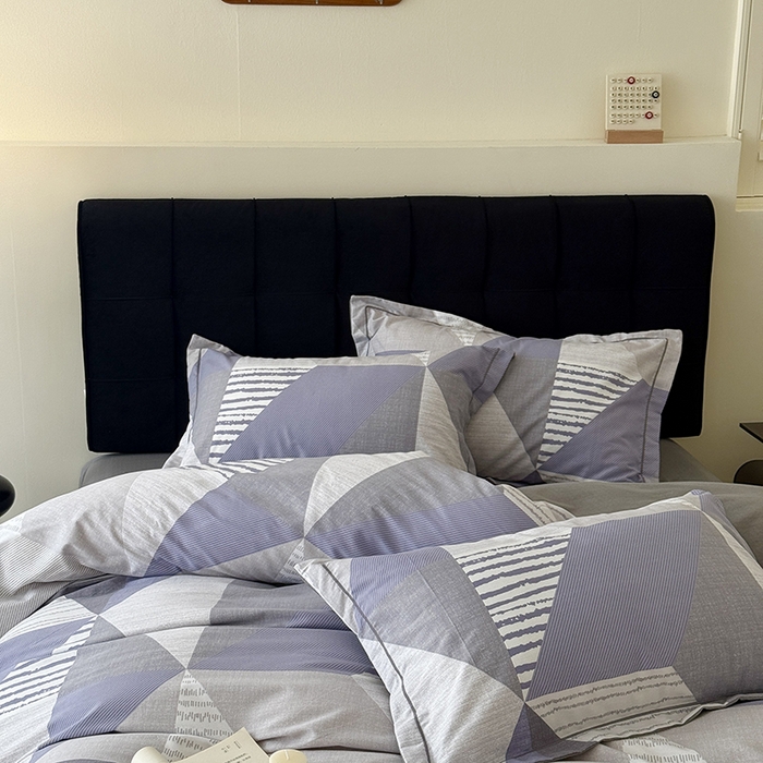 91家纺网 家纺一手货源 找家纺 于果 2025新款暖绒磨毛四件套 创意几何