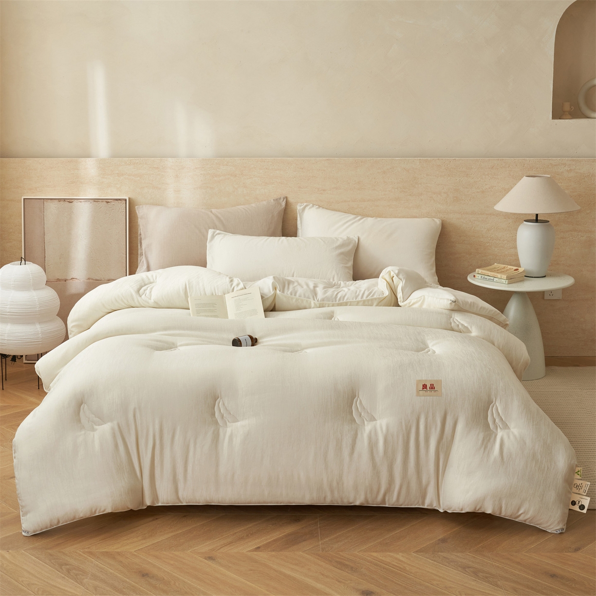 91家纺网 家纺一手货源 找家纺 （总）趣色家纺 2025新款银丝大提花55%大豆冬被被子被芯