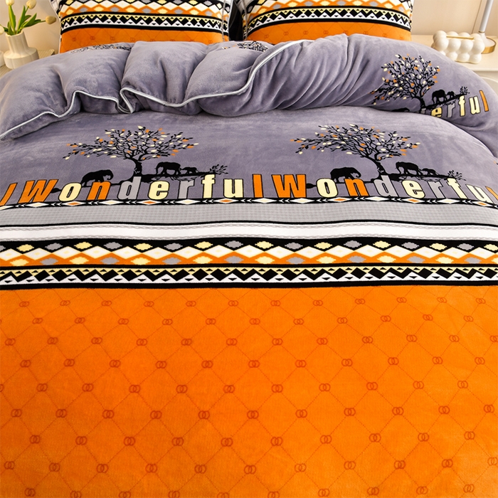 91家纺网 家纺一手货源 找家纺 缘莉娜家纺 2025高克重8斤牛奶绒四件套金貂绒法莱绒加厚保暖直播电商爆款 万象之旅