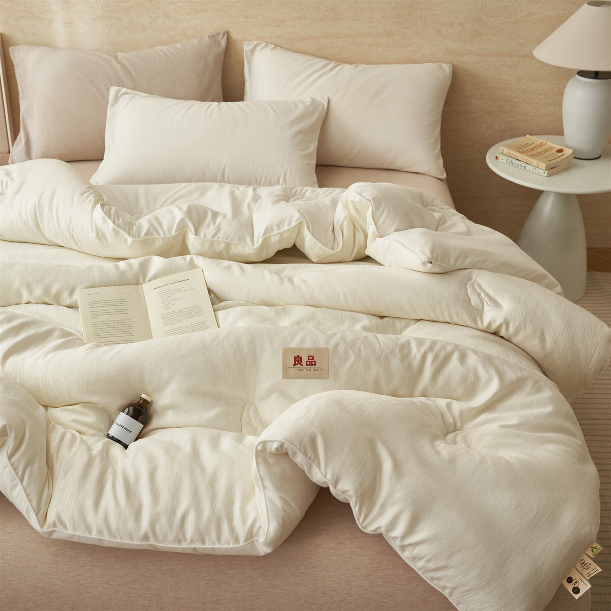 91家纺网 家纺一手货源 找家纺 （总）趣色家纺 2025新款银丝大提花55%大豆冬被被子被芯