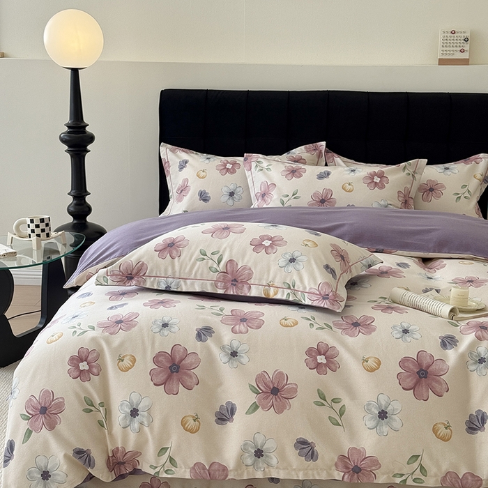 91家纺网 家纺一手货源 找家纺 于果 2025新款暖绒磨毛四件套 好春光