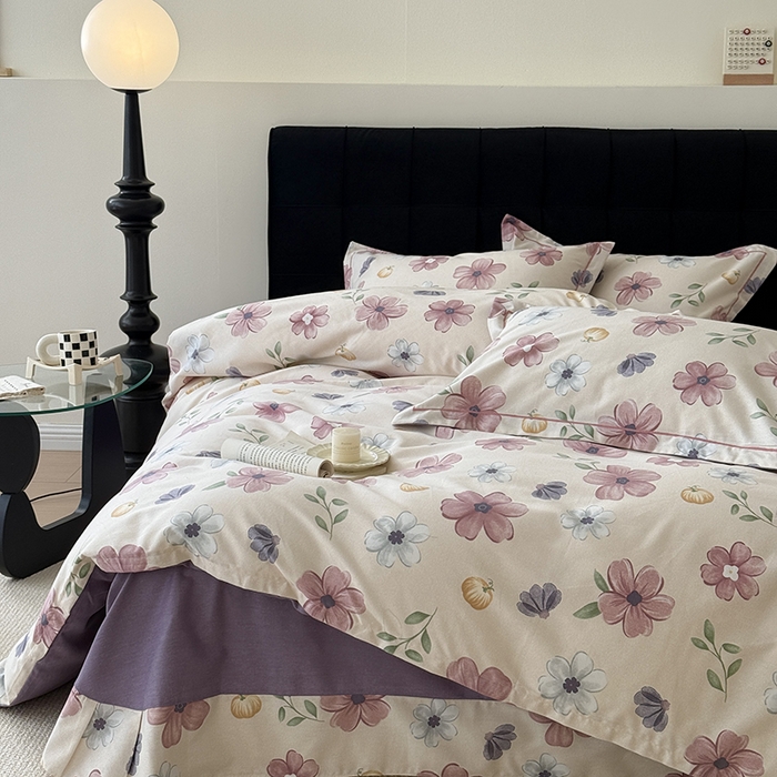 91家纺网 家纺一手货源 找家纺 于果 2025新款暖绒磨毛四件套 好春光