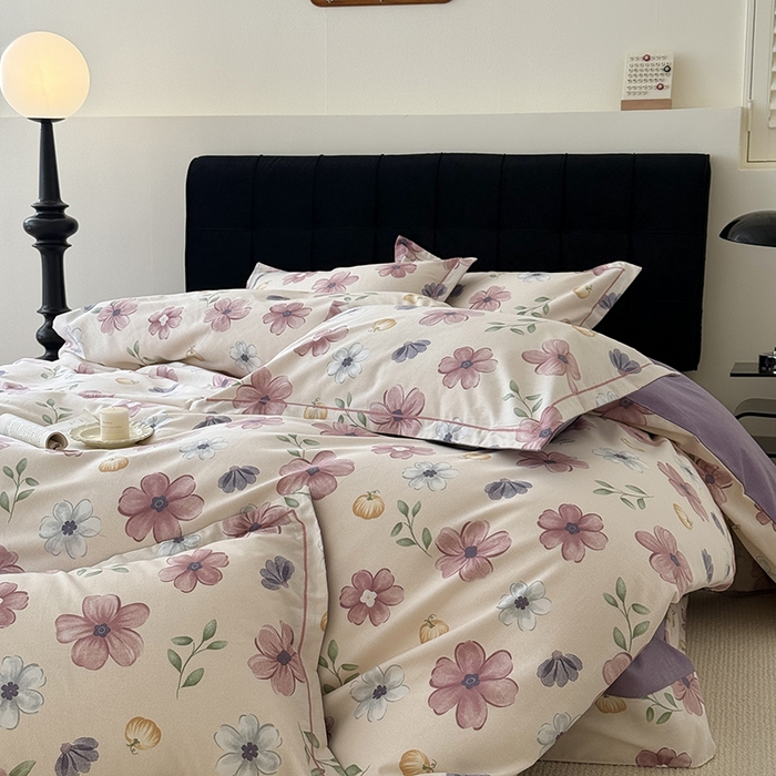 91家纺网 家纺一手货源 找家纺 于果 2025新款暖绒磨毛四件套 好春光