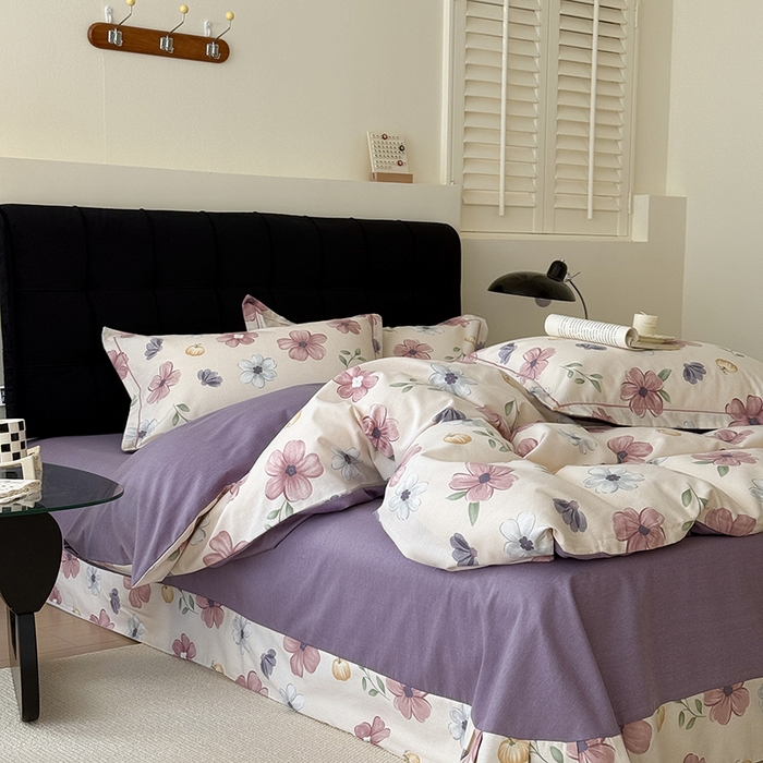 91家纺网 家纺一手货源 找家纺 于果 2025新款暖绒磨毛四件套 好春光