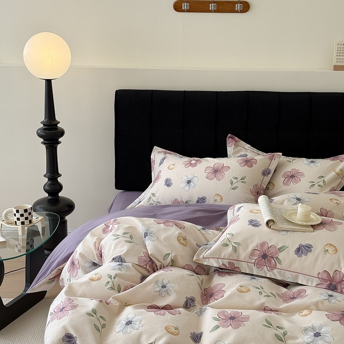 91家纺网 家纺一手货源 找家纺 于果 2025新款暖绒磨毛四件套 好春光