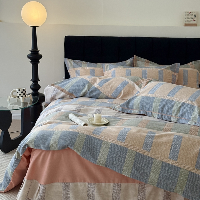 91家纺网 家纺一手货源 找家纺 于果 2025新款暖绒磨毛四件套 华夫生活