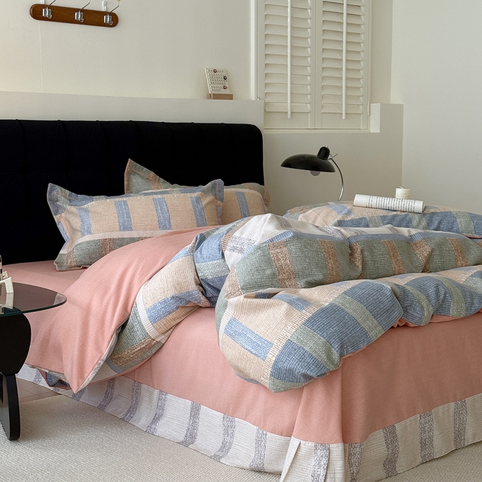 91家纺网 家纺一手货源 找家纺 于果 2025新款暖绒磨毛四件套 华夫生活