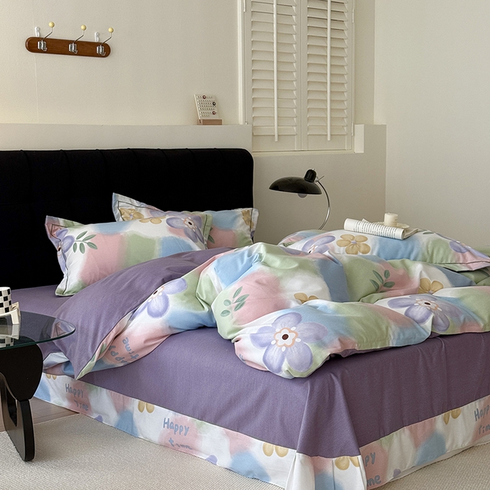 91家纺网 家纺一手货源 找家纺 于果 2025新款暖绒磨毛四件套 梦妆