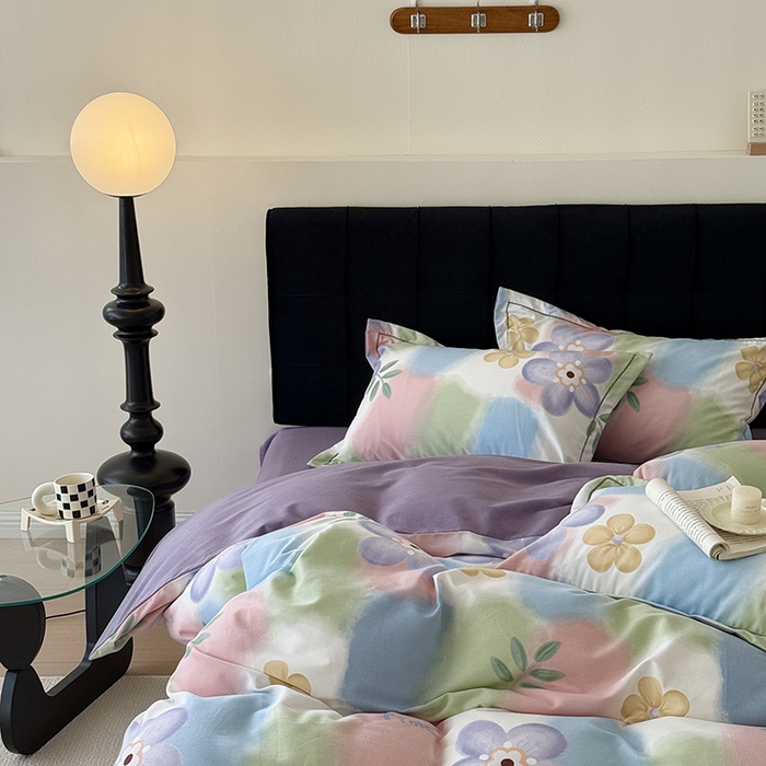 91家纺网 家纺一手货源 找家纺 于果 2025新款暖绒磨毛四件套 梦妆