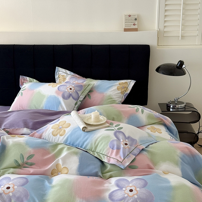 91家纺网 家纺一手货源 找家纺 于果 2025新款暖绒磨毛四件套 梦妆