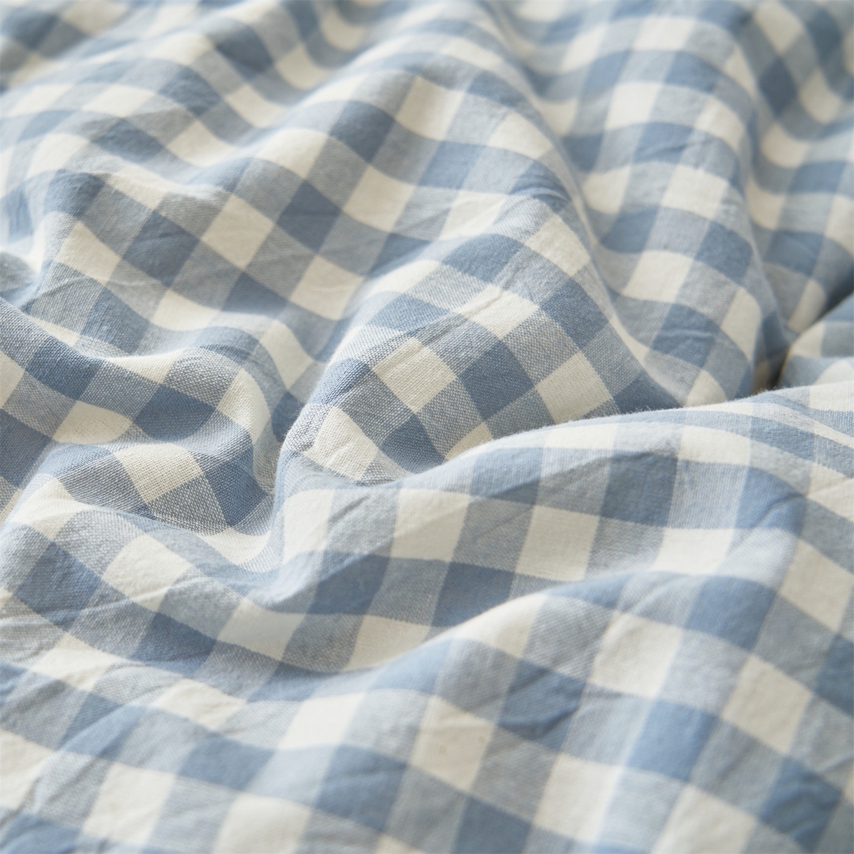 91家纺网 家纺一手货源 找家纺 趣色家纺 2025新款色织格子里外全棉纯棉棉花冬被被子被芯 小蓝格