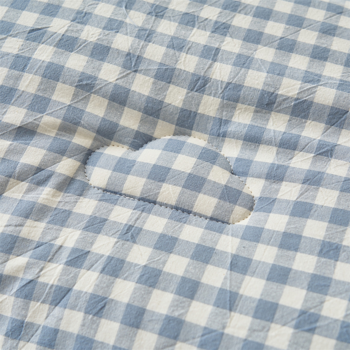 91家纺网 家纺一手货源 找家纺 趣色家纺 2025新款色织格子里外全棉纯棉棉花冬被被子被芯 小蓝格