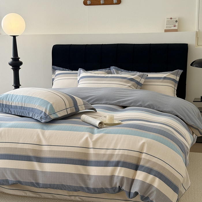 91家纺网 家纺一手货源 找家纺 于果 2025新款暖绒磨毛四件套 品质生活灰