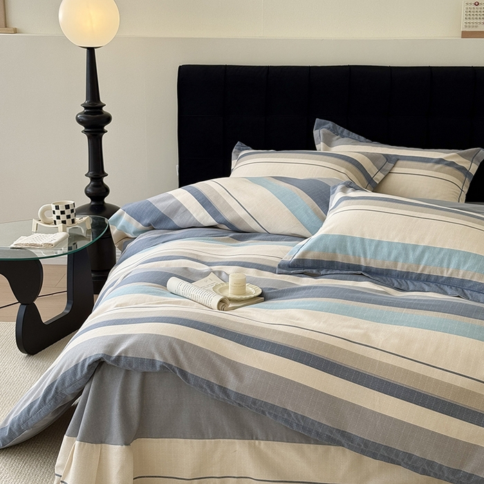 91家纺网 家纺一手货源 找家纺 于果 2025新款暖绒磨毛四件套 品质生活灰